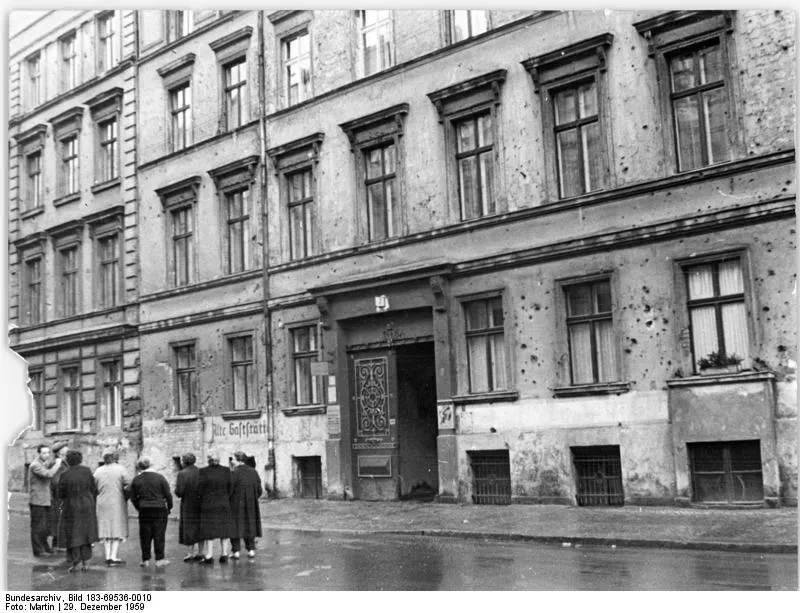Immeuble d'habitation ancien dans la Marienstraße, à Berlin