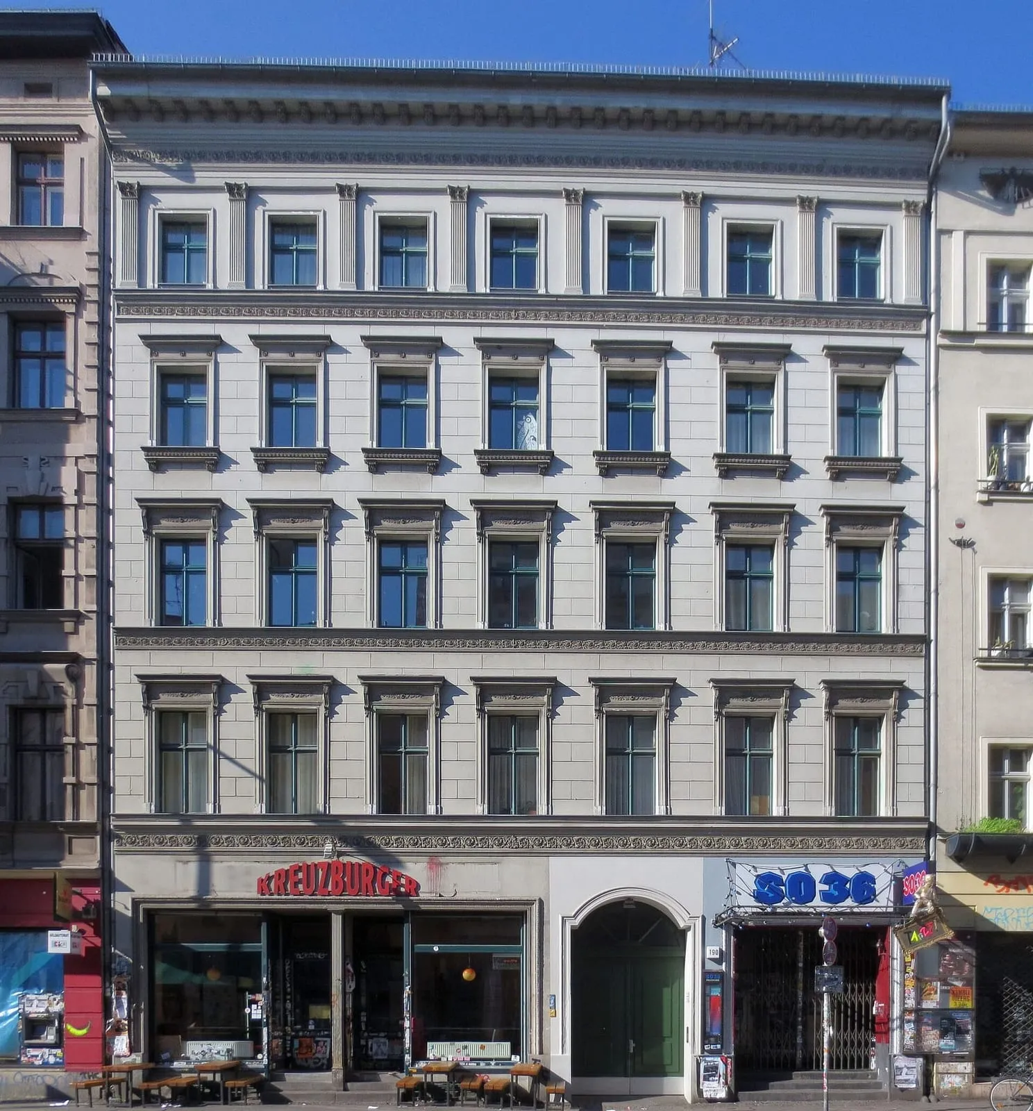 Un immeuble typique de l'Oranienstraße à Kreuzberg